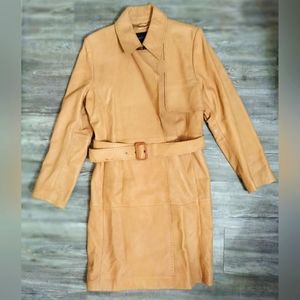 Banana Republic Women's Leather Trench Coat
